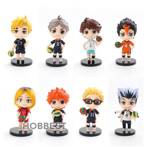 Jual Action Figure Haikyuu Chibi Miniatur Pajangan Topper Kue Volley