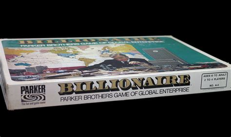Billionaire Board Game Parker Brothers Game A 5 Complete