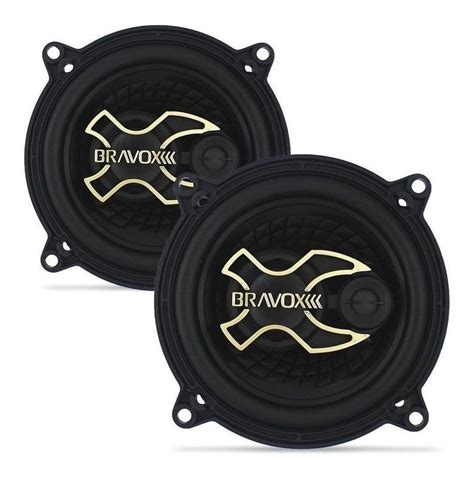 Auto Falante Triaxial Bravox Polegadas B X G W Par Alto Falante