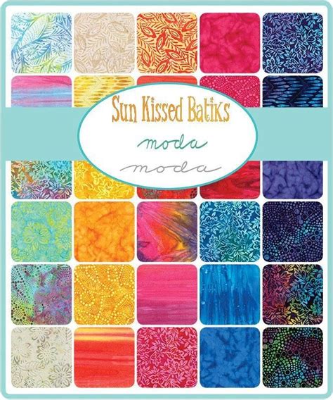 Sun Kissed Batiks - Jelly Roll (40) 2.5" Strips - Moda - fun bright ...