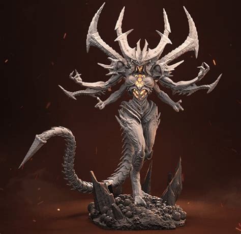 Diablo Lord Of Terror Figure Statue Diablo Classic Fanart T For