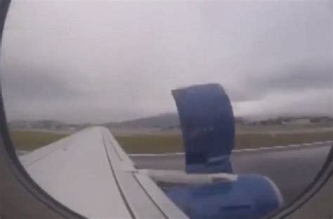 Passenger Films Horrifying Footage Of Planes Engine Breaking During