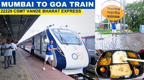 Mumbai Goa Vande Bharat Express Inaugural Journey Train Mao