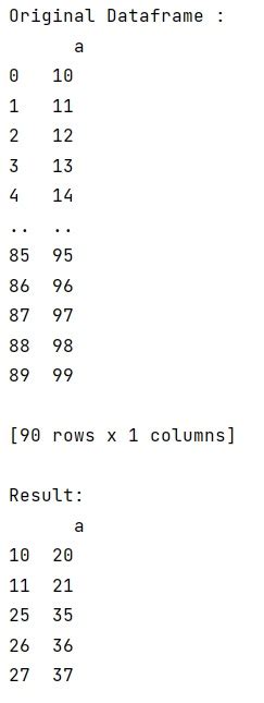 What Is The Correct Way To Print The First 10 Rows Of A Pandas