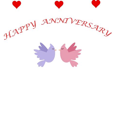 Happy Anniversary Love Birds Animated Ecard Send A Charity Card Birthday Anniversary Thank