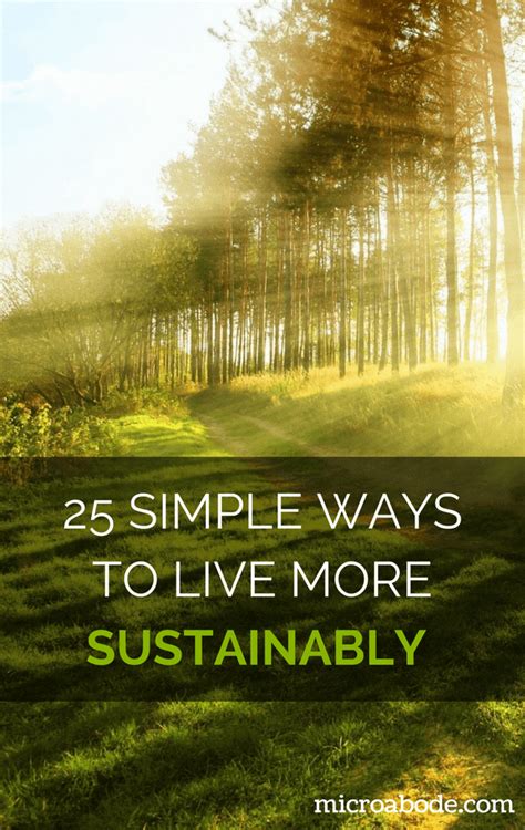 Simple Ways To Live More Sustainably Simple Way Sustainable