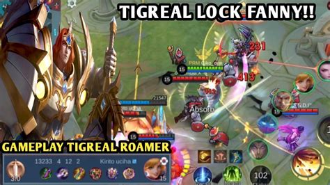 Gameplay Tigreal Lock Fanny Build Top Global Tigreal Mobile