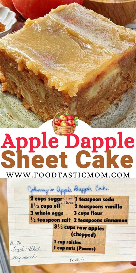 Apple Dapple Cake Foodtastic Mom