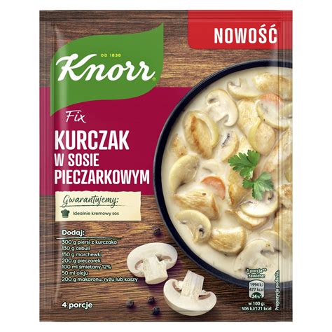 Knorr Fix Kurczak W Sos Pieczarkowym Przyprawa Porcje G