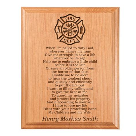 Firefighter Prayer Plaque - Etsy