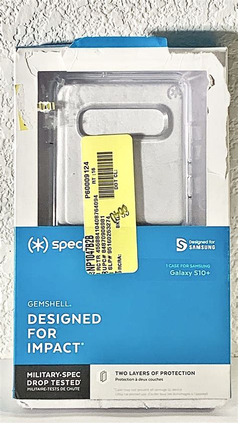 Speck Presidio Stay Clear Case For Samsung Galaxy S10 Only Clear Ebay