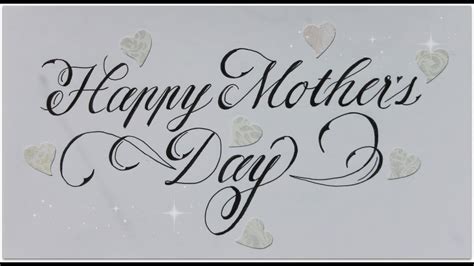 Cursive Fancy Letters How To Write Happy Mother´s Day Easy Youtube