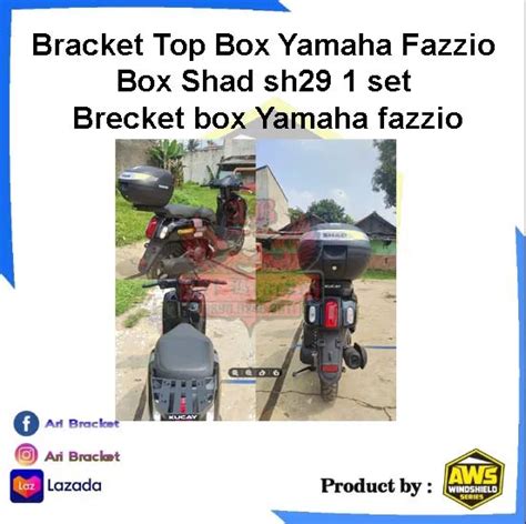 Bracket Top Box Yamaha Fazzio Plus Box Shad Sh29 1 Set Brecket Dan Box