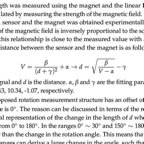 design  rotation measurement structure  initial position