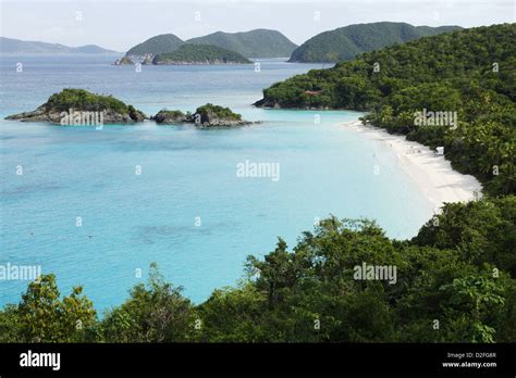 Trunk Bay St John US Virgin Islands Caribbean Stock Photo Alamy