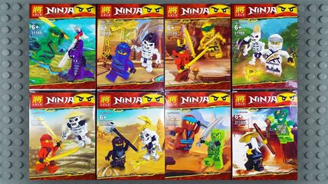 Lego Ninjago Legacy Sets Minifigures Knock Off Lele Youtube