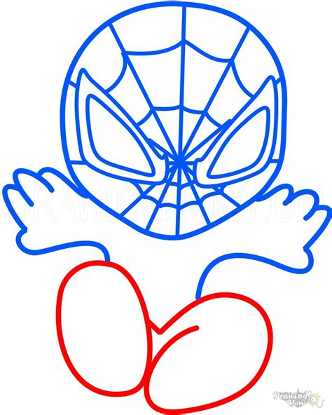 Spiderman Drawing Step By Step