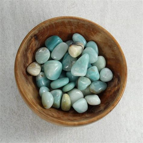 Tumbled Amazonite Buy Amazonite Tumblestones Online Uk Rock Shop