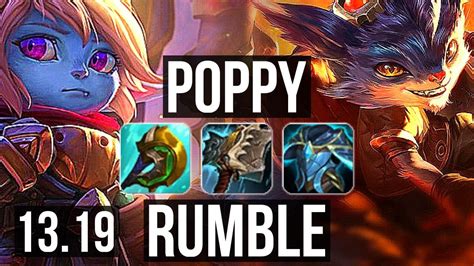 Poppy Vs Rumble Top 2900 Games 2 7m Mastery 7 Solo Kills