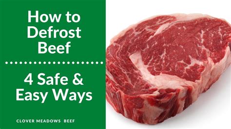 Defrosting Meat Safe Fast Easy Ways How To Defrost Ground Beef