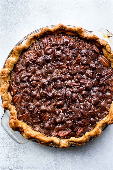 Dark Chocolate Pecan Pie Sallys Baking Addiction