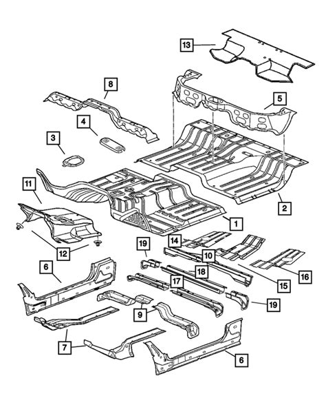 Mopar Rear Seat Cross Member Left Aa Mopar Estore