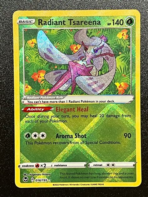 016195 Radiant Tsareena Pokémon Silver Tempest Radiant Rare Jarvvos