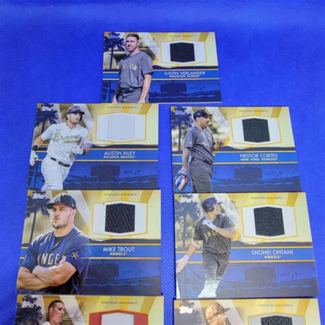 2022 Topps Update All Star Stitches Relics And Parallels U Pick