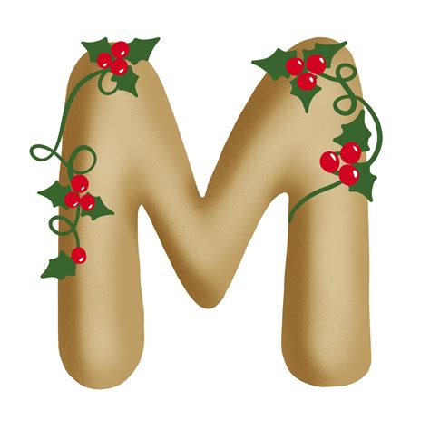 Merry Christmas Alphabet Set Png