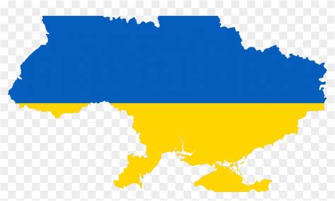 Russia, Ukraine - Ukraine Ssr Flag Map Clipart (#723382) - PikPng