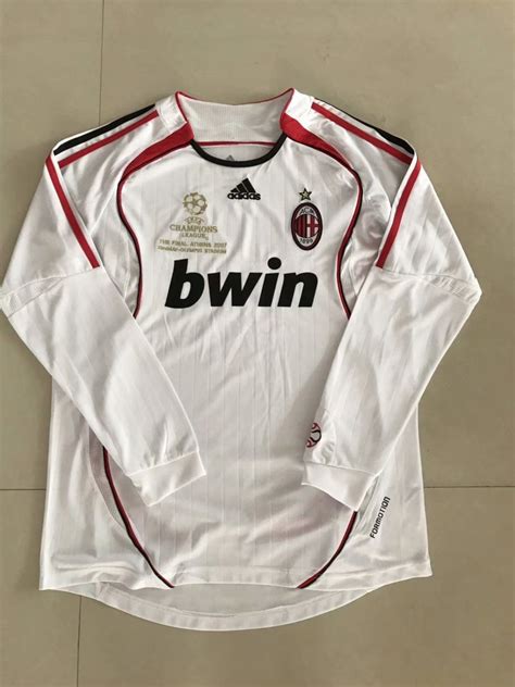 AC Milan Retro Kit 06 Long Sleeves Retro Shirts Retro Football