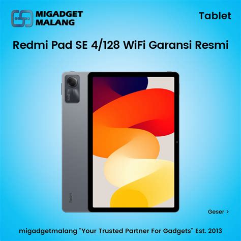 Jual Tablet Tab Xiaomi Redmi Pad Se 4 128 Wifi Mi Pad 5 6 Garansi Resmi Shopee Indonesia