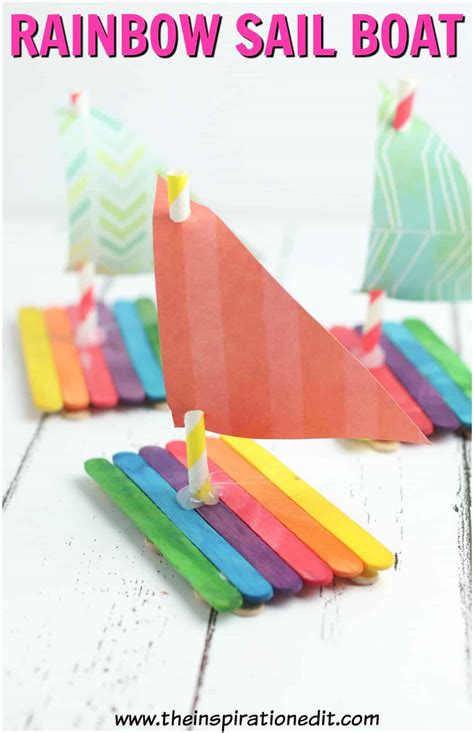 Preschool Boat Craft Using Popsicle Sticks · The Inspiration Edit