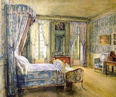 An American Impressionist in Paris | Blue bedroom, Interior ...