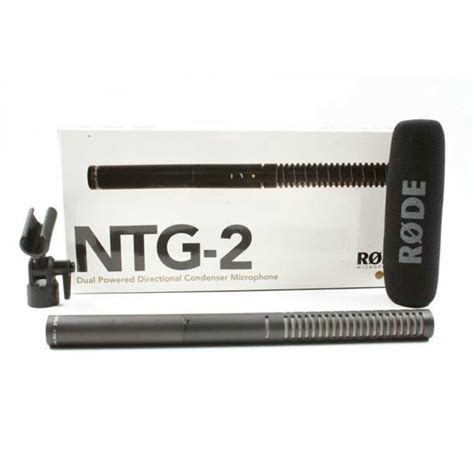 Rode NTG 2 Shotgun Microfone Condensador Supercardeoide Phantom E