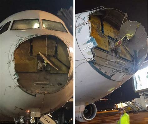 VÍDEO Tempestade de gelo destrói nariz de avião ao sair do PR