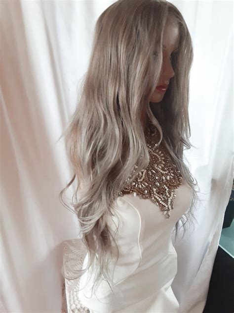 Ash Blonde Lace Front Wig Etsy