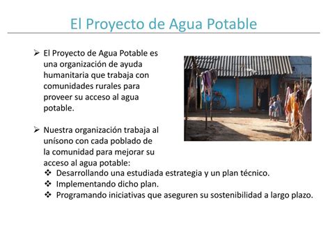 Ppt Proyecto De Agua Potable Powerpoint Presentation Free Download