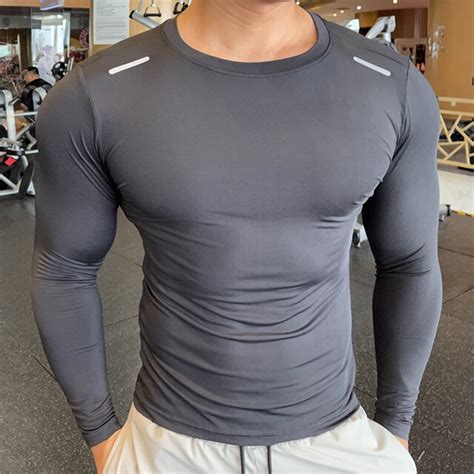 Compression Long Sleeve Men S Workout T Shirt Men S Fitness Apparel