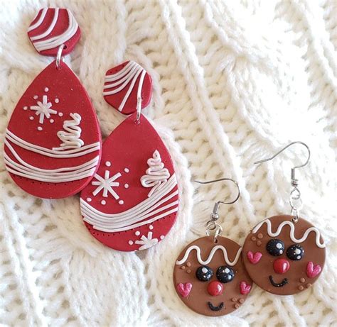 Christmas Polymer Clay Earrings