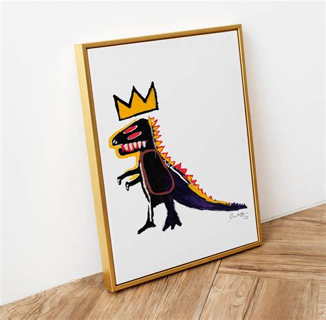 Jean Michel Basquiat Dino Print Basquiat Dinosaur Wall Art Etsy Australia