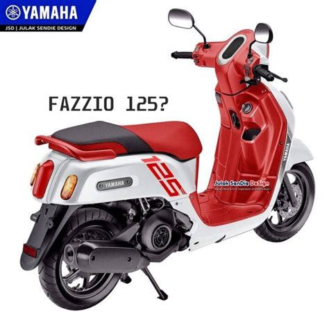 Digimod Julak Sendie Design Depan Kiri Yamaha Bej At Fazzio 125 Merah