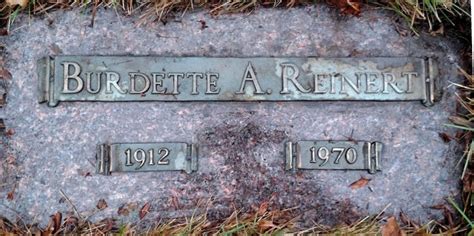 Burdette Arnold Reinert 1912 1970 Mémorial Find a Grave