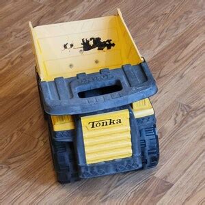 Tonka Steel Classics Toughest Mighty Dump Truck Yellow Large Long Etsy