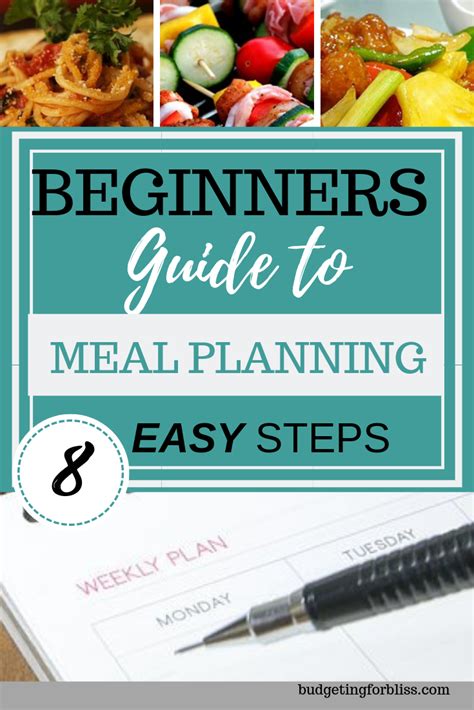 A Beginners Guide To Meal Planning In 8 Easy Steps Budgeting For