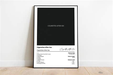 Cigarettes After Sex Poster Debut Album Cover Poster Etsy