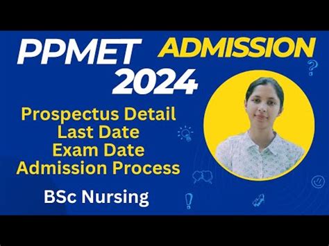 PPMET 2024 BSC Nursing Application Form Link I Exam Structure Dates