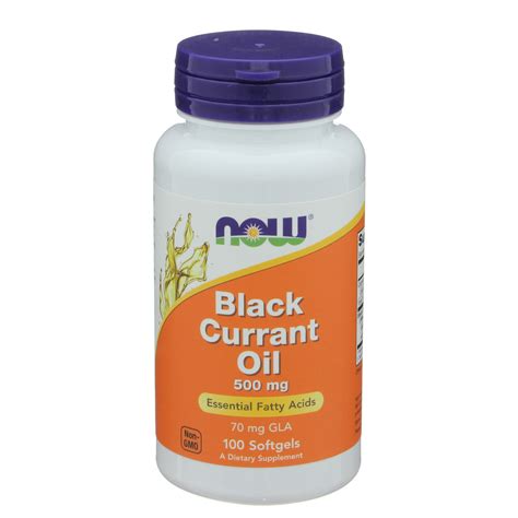 Now Black Currant Oil 500 Mg Softgels Shop Diet And Fitness At H E B