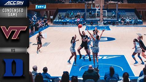 Virginia Tech Vs Duke Condensed Game 2021 22 Acc Womens Basketball