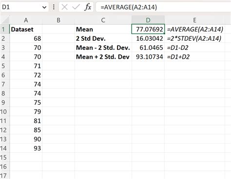 Cara Menghitung Standar Deviasi Di Excel Statologi